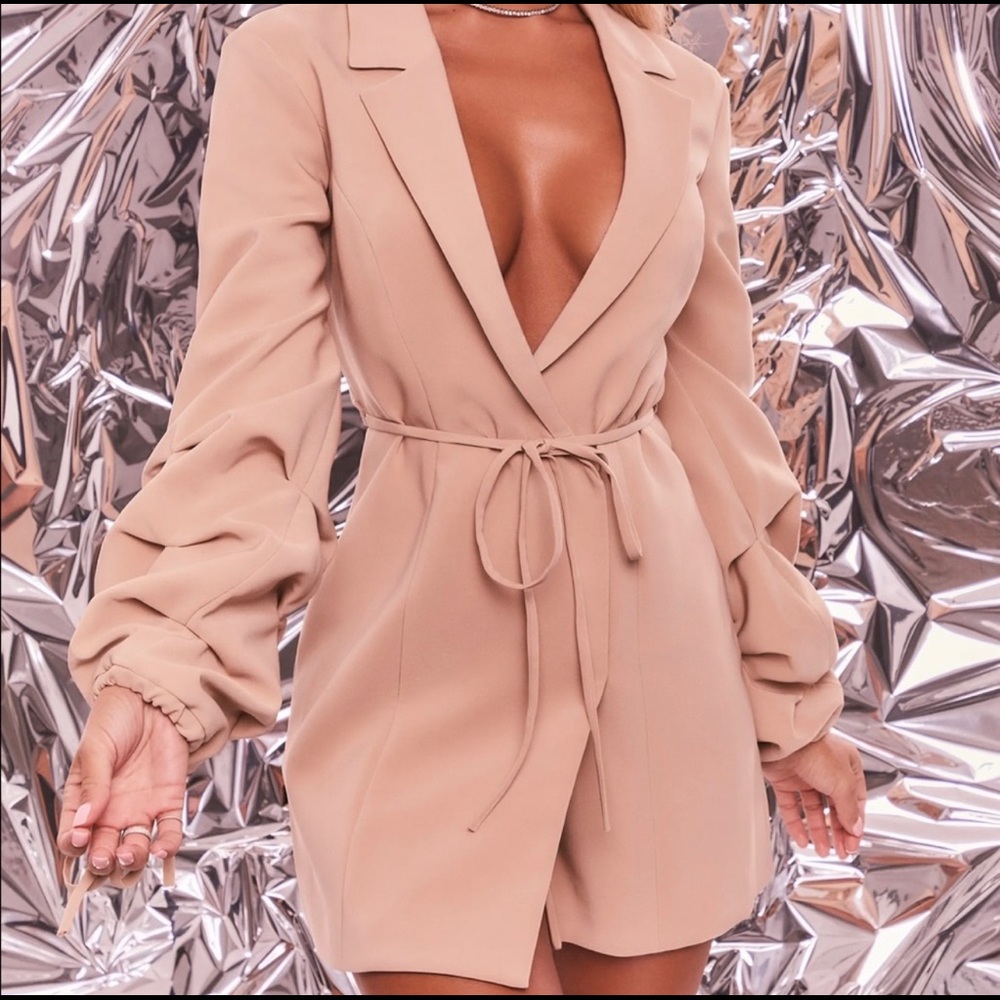 Oh Polly Tan Blazer Dress Brand New with tag